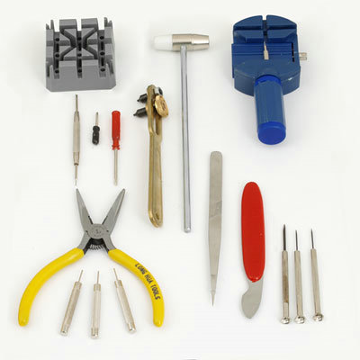 Wholesale 16pcs Clock Watch Wristwatch Repair Tools Set