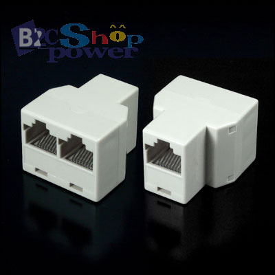 Cat5 Rj 45 Rj45 Network Splitter Jointer Adapter Plug