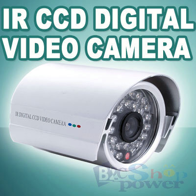 Silver 30 LED Infrared CCD Security CCTV Color Camera
