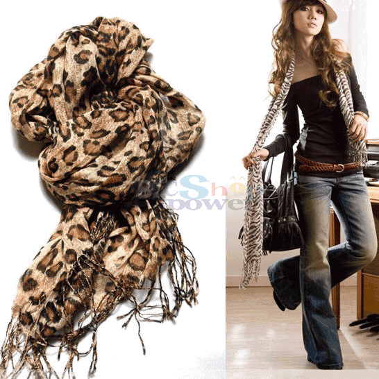 leopard shawl wrap