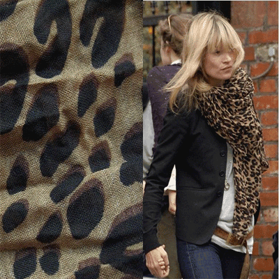 Gold Leopard Prints Shawl Scarves Wrap Bandana Classic