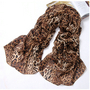 Celebrity Stylish Large Brown Leopard Long Soft Chiffon Scarf Hollywood 2013