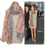 Fashion Girls Leopard Chain Prints Scarf Wrap Shawl 2012 Hollywood PINK