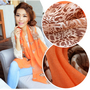 Ladies Fashion Large Gorgeous Leopard Grain Long Scarf Shawl Orange Chiffon Soft