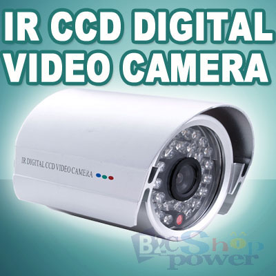 Silver 30 LED Infrared CCD Security CCTV Color Camera
