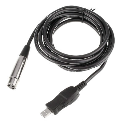 3M Microphone USB MIC Link Cable USB Male to XLR Female