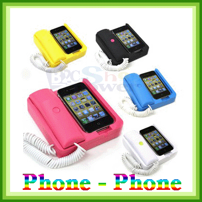 PhonexPhone Telephone Landline Dock Handset Retro Charger iPhone 3 4 4GS