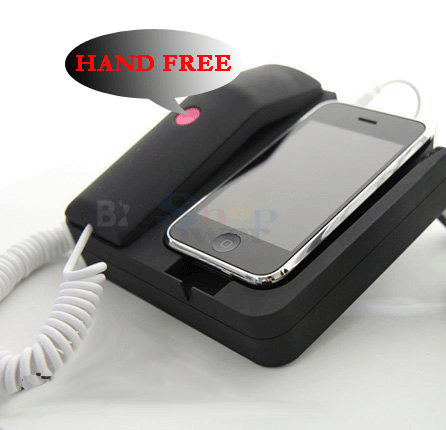 PhonexPhone Telephone Landline Dock Handset Retro Charger iPhone 3 4 4GS