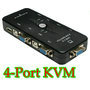 4 Port USB 2.0 KVM VGA/SVGA Switch Box Adapter