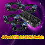 4 Port USB KVM Switch Box cables USB/VGA keyboard mouse