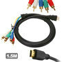 HDMI Male to 5 RCA RGB Audio Video AV Component Cable