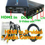 HDMI to Composite/S-video + Audio Converter+HDMI Cable