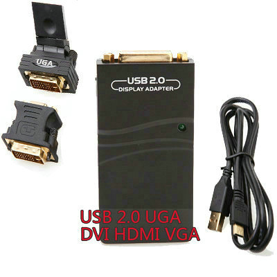 USB 2.0 To VGA/DVI/HDMI Multi-Display Adapter Converter